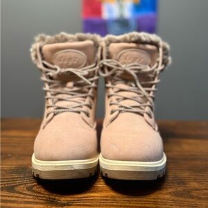 Lugz Pink Fur-Lined Winter Boots sz8